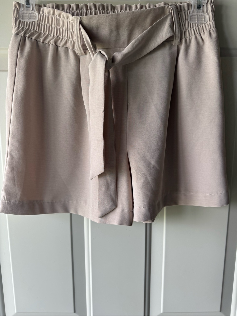 Soho Soft Cream Elastic-Waist Shorts